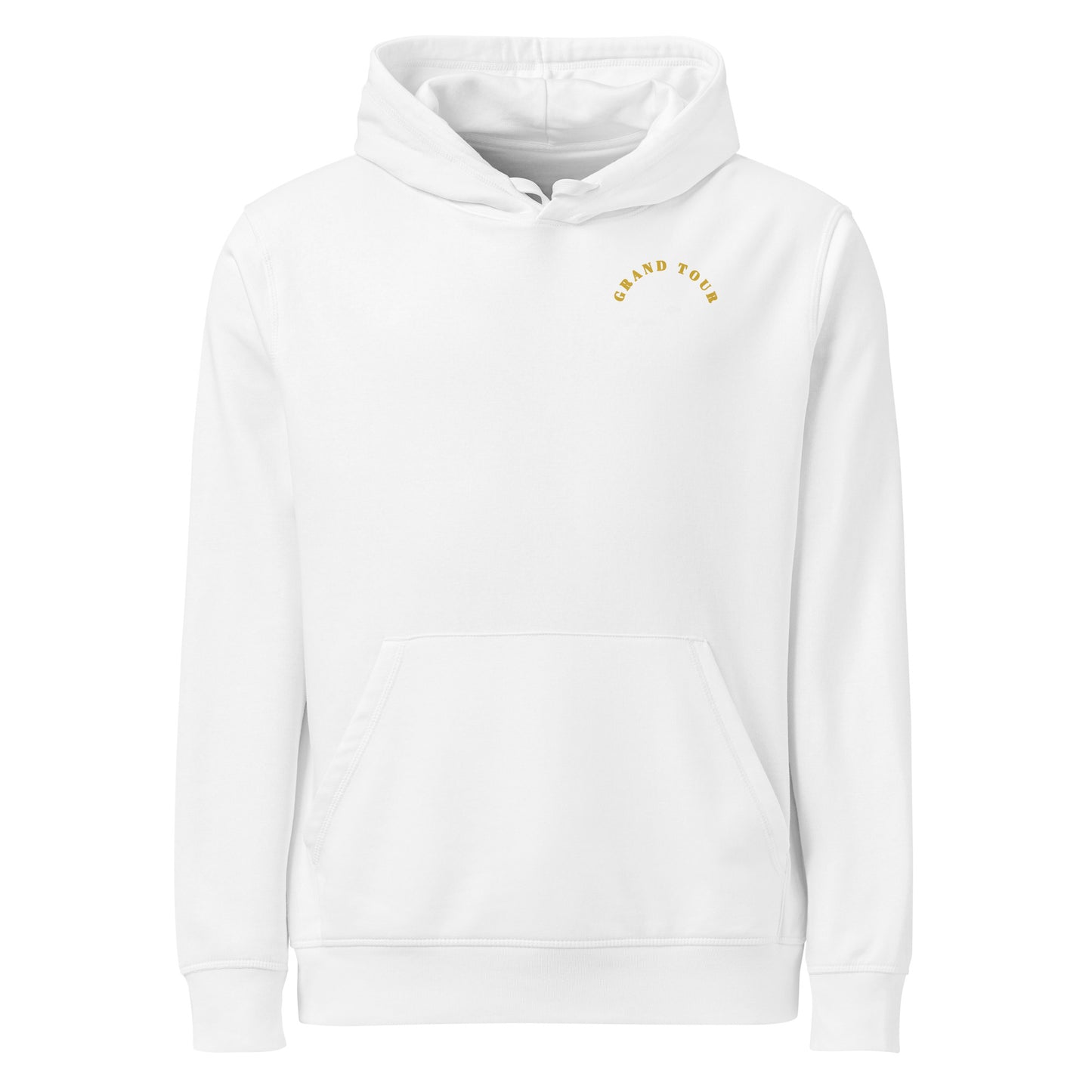 White Cycling Grand Tour Hoodie Eco-Friendly Hoodie for Tour de France Giro Italia La Vuelta fans