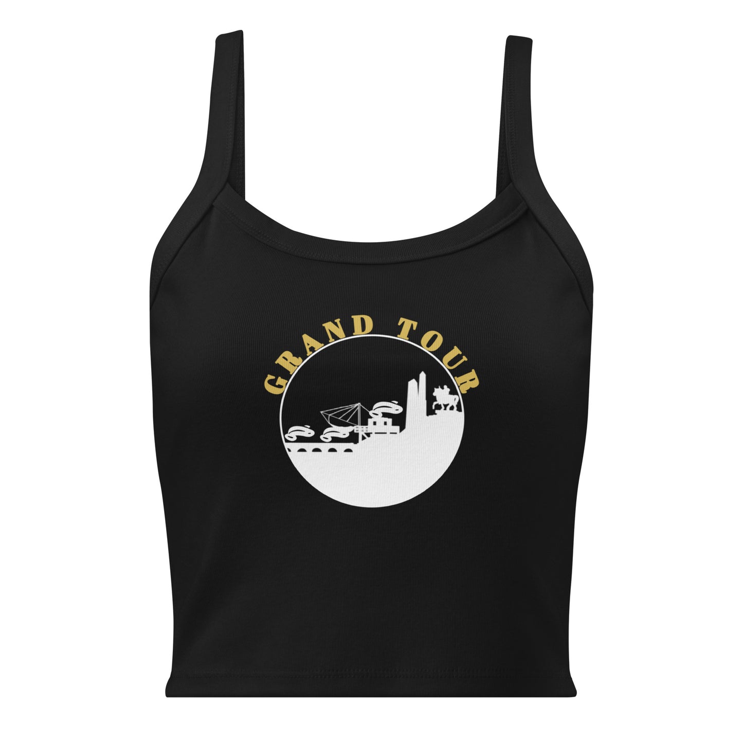 Black Cycling Tank Top Cyclists Grand Tour Tank Top for fans of Tour de France with graphic design