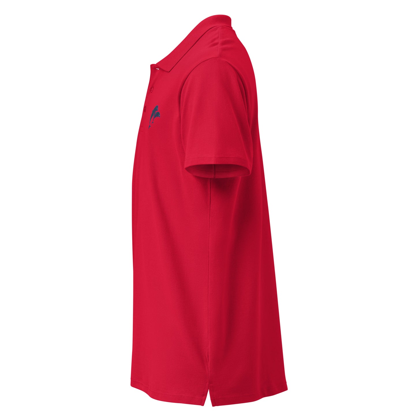 Red Dolphins Polo Shirt Mens Smart Casual Polo Shirt for marine life fans with short sleeves