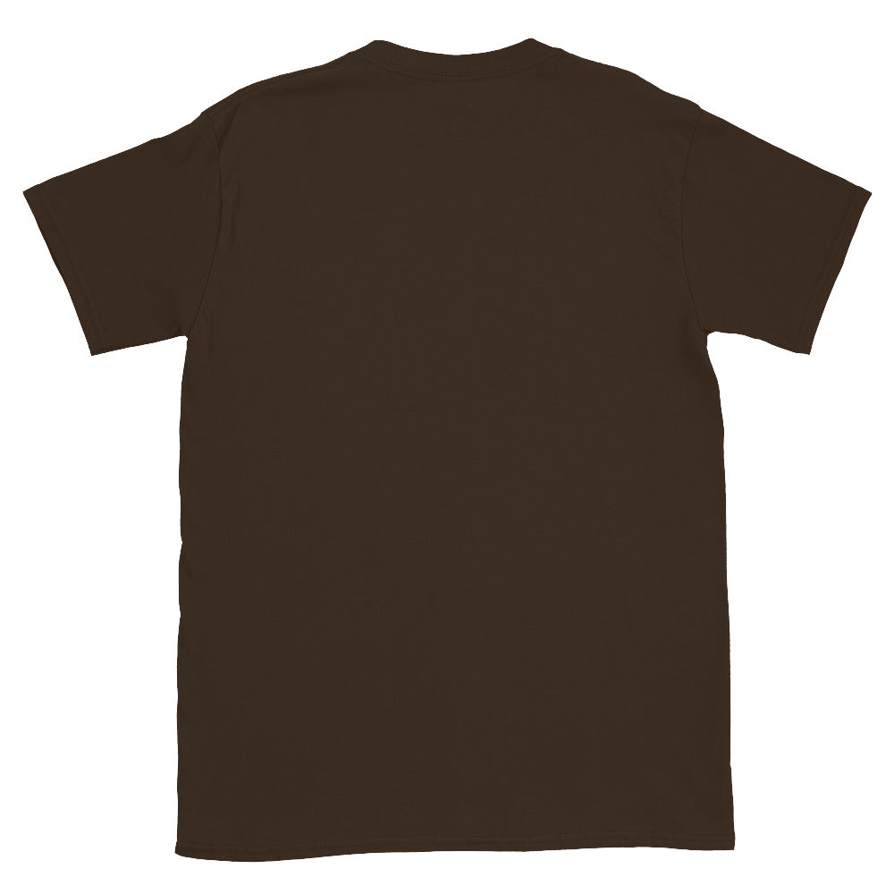Brown plain back view of VivaTrek Equestrian Graphic T-Shirt for horse riding and ascot fans