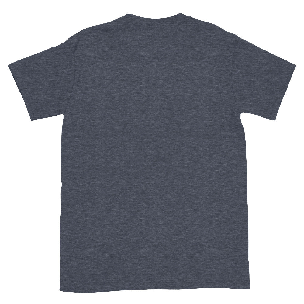 Back view of VivaTrek dark gray Equestrian Graphic T-Shirt for horse riding and ascot fans