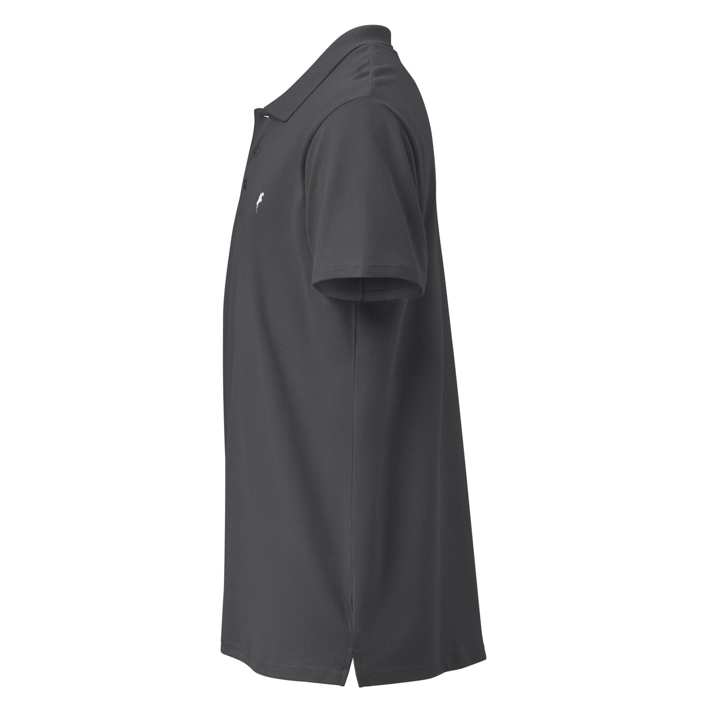 VivaTrek black Equestrian Logo Polo Shirt for horse riding fans with a classic collar and short sleeves