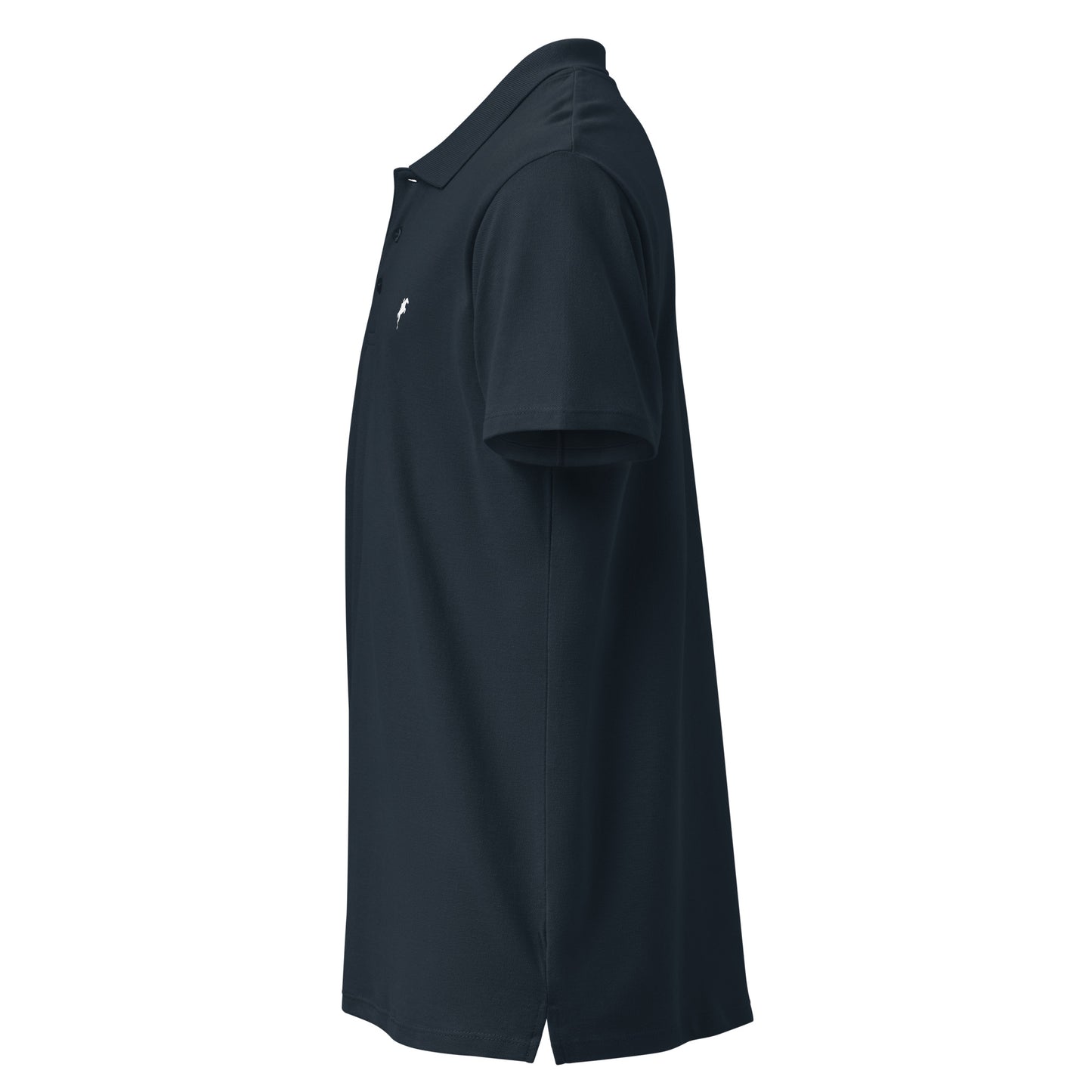 VivaTrek navy Equestrian Logo Polo Shirt for horse riding fans featuring short sleeves and classic collar