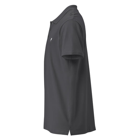 VivaTrek black Equestrian Logo Polo Shirt for horse riding fans with a classic collar and short sleeves